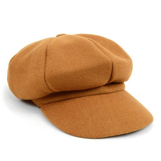 Wool Beret Cabbie Style Hat