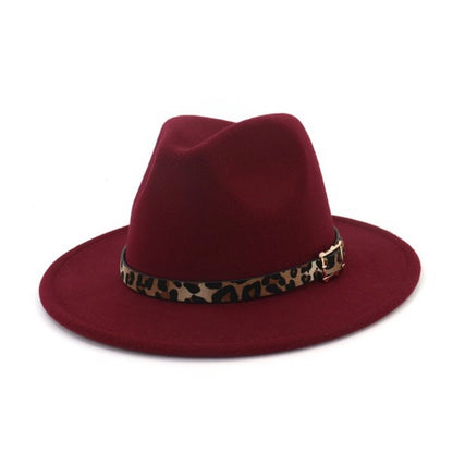 Leopard Belt Panama Hat