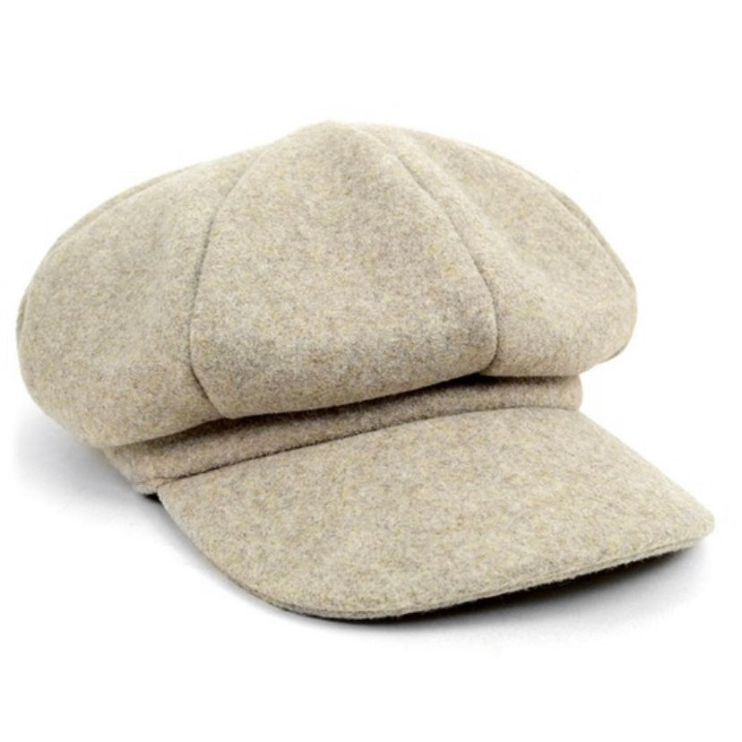 Wool Beret Cabbie Style Hat