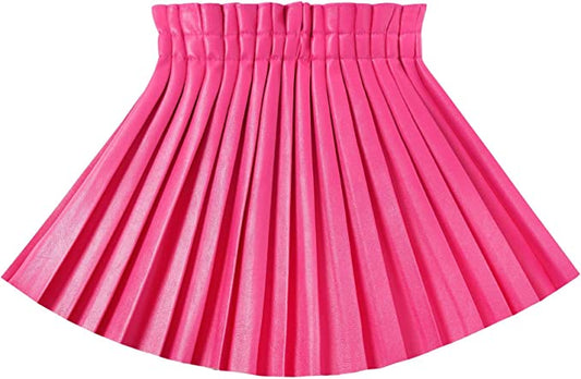 Little's Pleated Vegan Leather Skirt