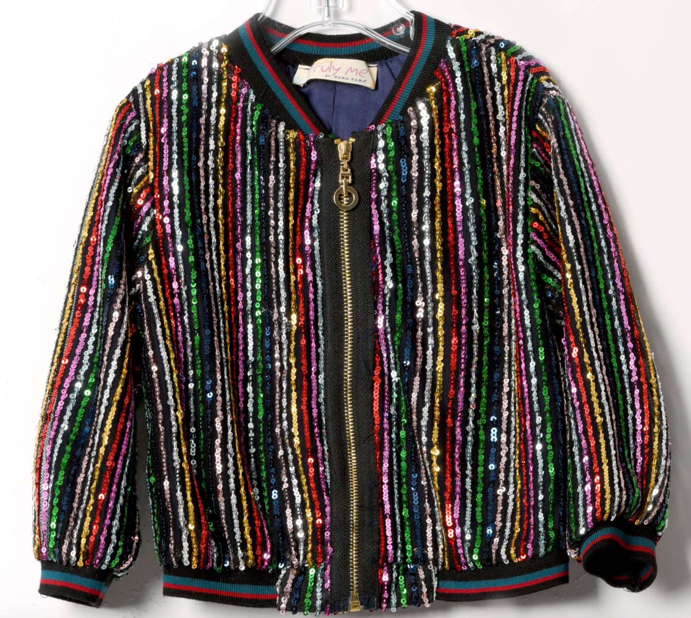 Littles Multi Color Sequin Jacket