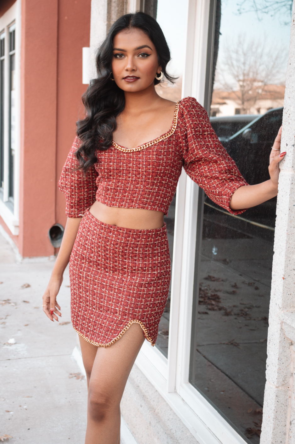 Garnet Tweed Set