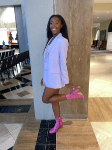 Lilac Short Blazer Set